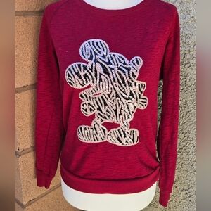 Disney Mickey Mouse Sequin Pullover Sweater